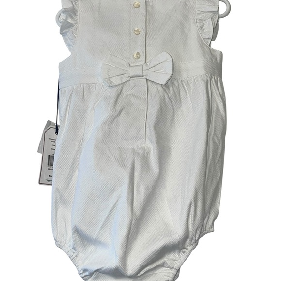 Classic Prep White pique bubble Romper Sz 2T NWT - Picture 2 of 3